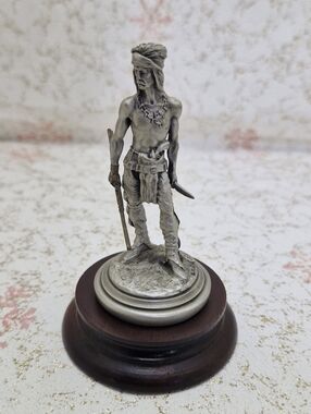 Chilmark Pewter Hostile Apache Polland 1981 Ltd Ed 475 Western Figurine